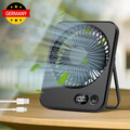 Akku Ventilator Einstellbarer Tischventilator Leiser Aufhängbarer Ventilator USB