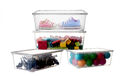Klarsichtboxen mit Deckel Aufbewahrung Kiste Ordnung durchsichtig Schuh Kasten