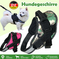 Hundegeschirr Hunde Brustgeschirr verstellbar Gr. S M L XL gepolstert Nylon refl