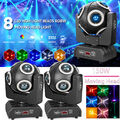 2Stück 150W 8 LED Beam Moving Head Licht RGBW DMX512 Bühnenlicht DJ Halloween DE
