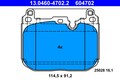 ATE Bremsbelagsatz Scheibenbremse 13.0460-4702.2 für BMW 1er F40 2er F44 X2 F39