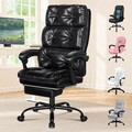 Luxus Ergonomischer Bürostuhl Relaxsessel Executive PU Leder Gaming Schreibtisch Sitz