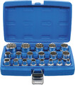19 Gearlock Nüsse 6 / 12 Kant Metrisch Zoll E-Profil T-Profil BGS technic 2152