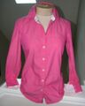 TOMMY HILFIGER Damen Hemd Jeans Bluse Langarm Gr XS fuchsia 32 34 Krempelarm TOP