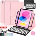 360° Hülle mit QWERTZ Tastatur Maus für iPad A16 11/10/9/8/7th Gen Air Pro 11"