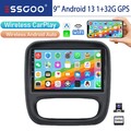 Android 13 Autoradio 1+32G Carplay Für Opel Vivaro B Nissan NV300 GPA KAM RDS 9"