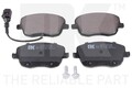 Bremsbelagsatz Scheibenbremse NK 224779 für SKODA VW 9A4 SEAT 9A2 5J POLO 4 9N2