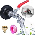 Auslaufhahn 3/4" für IBC Container Adapter S60x6 Kappe Wasserhahn Set
