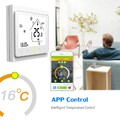WiFi Thermostat Digital LCD Touchscreen Display, Raumthermostat Wandheizung weiß