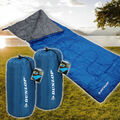 2 Schlafsäcke DUNLOP Deckenschlafsack Leicht Kompakt Sommer Comfort Ultra Leicht