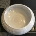 Pflanzschale groß Keramik weiß