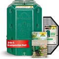 Neudorff Thermokomposter 530L mit Bodengitter und Kompostbeschleuniger 1KG