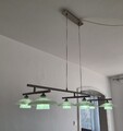 Pendelleuchte Hängelampe Esstischleuchte schwarz Glas 6 Flammig LED