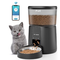 3/4L WLAN APP Futterautomat Katze Automatischer Futterspender für Katze und Hund