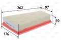VALEO 585480 Luftfilter passend für MERCEDES-BENZ B-Klasse (W246, W242)