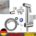 Hand Duschkopf Intim Hygiene Dusche WC Bad Set Bidet Brause mit Halter Edelstahl