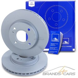 ATE 2x BREMSSCHEIBE Ø258 BELÜFTET VORNE FÜR FORD FIESTA 6 +VAN KOMBI AB BJ 08### ORIGINAL ATE BREMSEN VOM KFZ-TEILE PROFI ###
