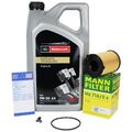 Mann Ölfilter + 5L Ford 5W30 für Ford B-/C-/S-Max Fiesta Focus Fusion Mondeo