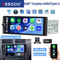 6.86" DAB+ Android 14 4+64G Carplay Autoradio 1 DIN GPS NAVI Wifi Bluetooth RDS