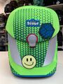 Scout Neon Safety Sunny II Set 4-teilig Schulranzen Green Gecko neongrün
