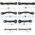 DELPHI Reparatursatz Querlenker Dreieckslenker Hinten TC1600KIT