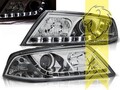 LED Tagfahrlicht Optik Scheinwerfer für Skoda Octavia 2 1Z chrom