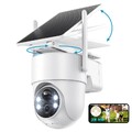 3MP Solar Kamera FUNK ÜBERWACHUNGSKAMERA Outdoor WLAN WIFI IP CAMERA Set AUßEN