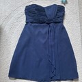 Zero Damen Kleid in Gr 40 L blau Hochzeit Party Abendkleid Cocktail Urlaub 