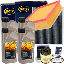 FILTERSET SATZ INSPEKTIONSKIT+ORIGINAL 5W30 ÖL passend für OPEL CORSA D 75+90 PS