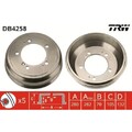 2x Bremstrommel TRW DB4258 passend für OPEL RENAULT VAUXHALL