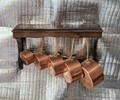 5er Set Kupfer Töpfe Kaserollen Inclusive Regal 