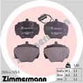 ZIMMERMANN Bremsbelagsatz, Scheibenbremse Hinterachse für LAND ROVER