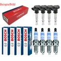 4x BREMI Zündspule +4x BOSCH Zündkerze Doppel Iridium für Subaru Impreza