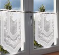 V12b: Kurzgardinen 60*45cm Scheibenhänger Panneau Bistrogardinen Landhausgardine