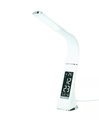 Schreibtischlampe LED-Tischleuchte mit Timer, Uhrzeit, Kalenderfunktion, weiß 