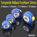 Maßband Rollmeter Bandmaß Rollmaßband 3 / 5 / 7,5 / 10 Meter Rücklauf Maßband