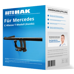 Auto Hak Anhängerkupplung abnehmbar für MERCEDES C Kl. T-Mod. Typ S205 AHKD 58A | ZUGLAST=2150kg STÜTZLAST=75kg