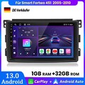 Carplay Android13 Autoradio Für Benz Smart Fortwo 451 2005-2015 GPS Navi WiFi BT