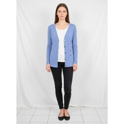 Shirt C Zero Shirt Strickjacke Damen Hellblau Größe M Jersey Langarm