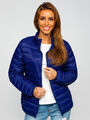 Steppjacke Jacke Sweatjacke Übergangsjacke Sport Stehkragen Damen BOLF Unifarben