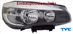 TYC 20-17526-06-9 Hauptscheinwerfer links Scheinwerfer Frontscheinwerfer 