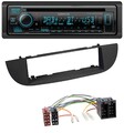 Kenwood Bluetooth DAB CD MP3 USB Autoradio für Fiat 500 (ab 2007) - schwarz