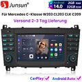 Carplay Autoradio Android14 Für Mercedes Benz C-Klasse W203 CLK C209 GPS Navi BT