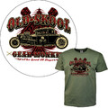 T-Shirt Hot Rod classic Automotiv Vintage US-car Old school Garage *1088 oliv