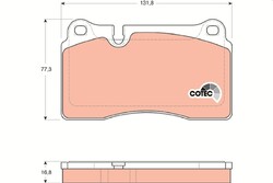 Bremsbelagsatz, Scheibenbremse GDB1670 TRW für VW SEAT