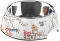HUNTER Melamin Mogami Futternapf, 700 ml, Mittel, Weiß/Mehrfarbig