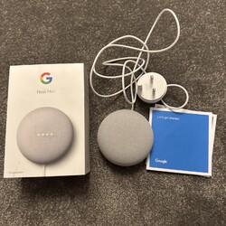Google Nest Mini - 2. Generation Smart Speaker Kreide
