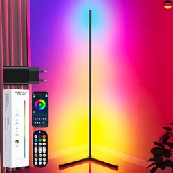 TRUMPETS LED Stehlampe Wohnzimmer 165cm, RGB Ecklampe Dimmbar mit Fernbedienung