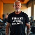 Vorsicht! Ich bin alt zum Wegrennen – Lustiges Sprüche T-Shirt für Männer Frauen