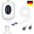 Mini-Luftpumpe für Aquarium 2W Mini-Sauerstoffpumpe USB-Aufladung Weiß 4800mAh